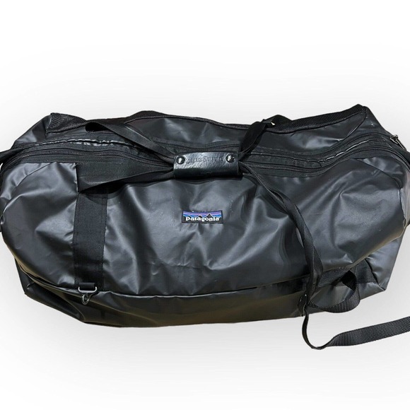 Patagonia Other - Patagonia Duffel Bag Travel Bag 32x18x10 Black Backpack Medium Wet Dry Bag USA